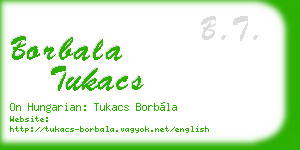 borbala tukacs business card